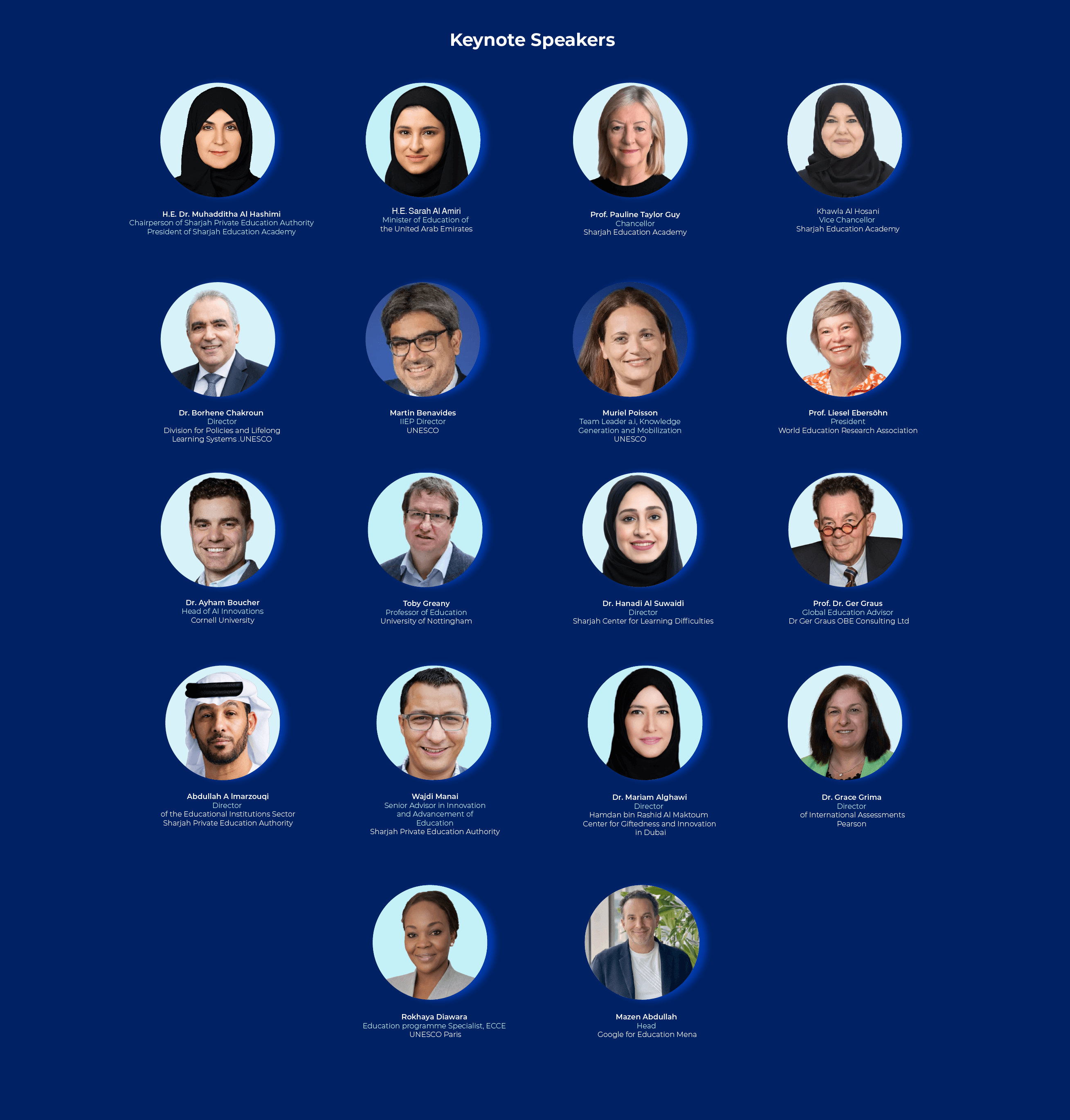 Sharjah Summit 2026 Keynote Speakers